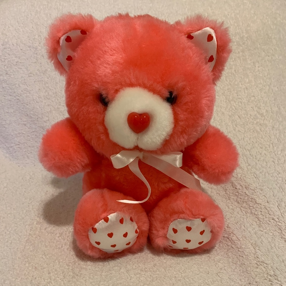 Pink Hearts Teddy Bear